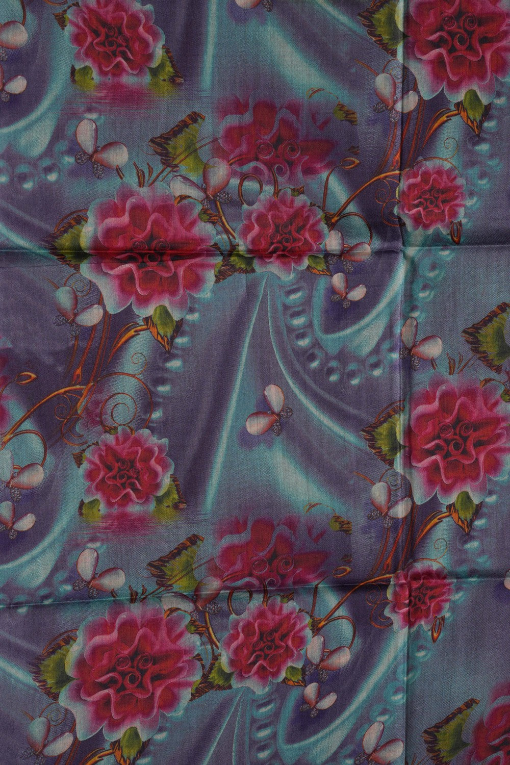 Image of Aesthetic Printed Tussar Saree